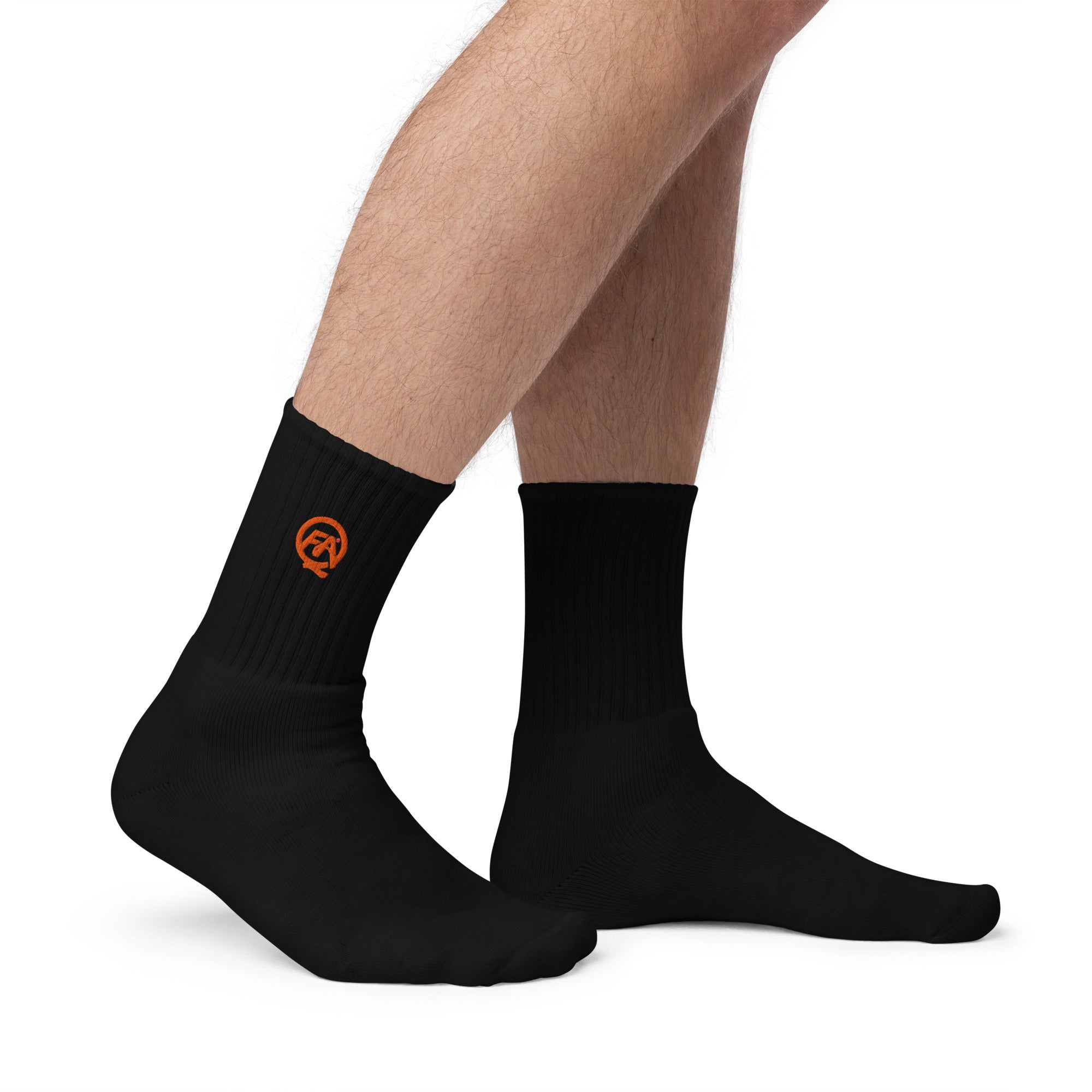 Embroidered socks-FAQ Sportswear