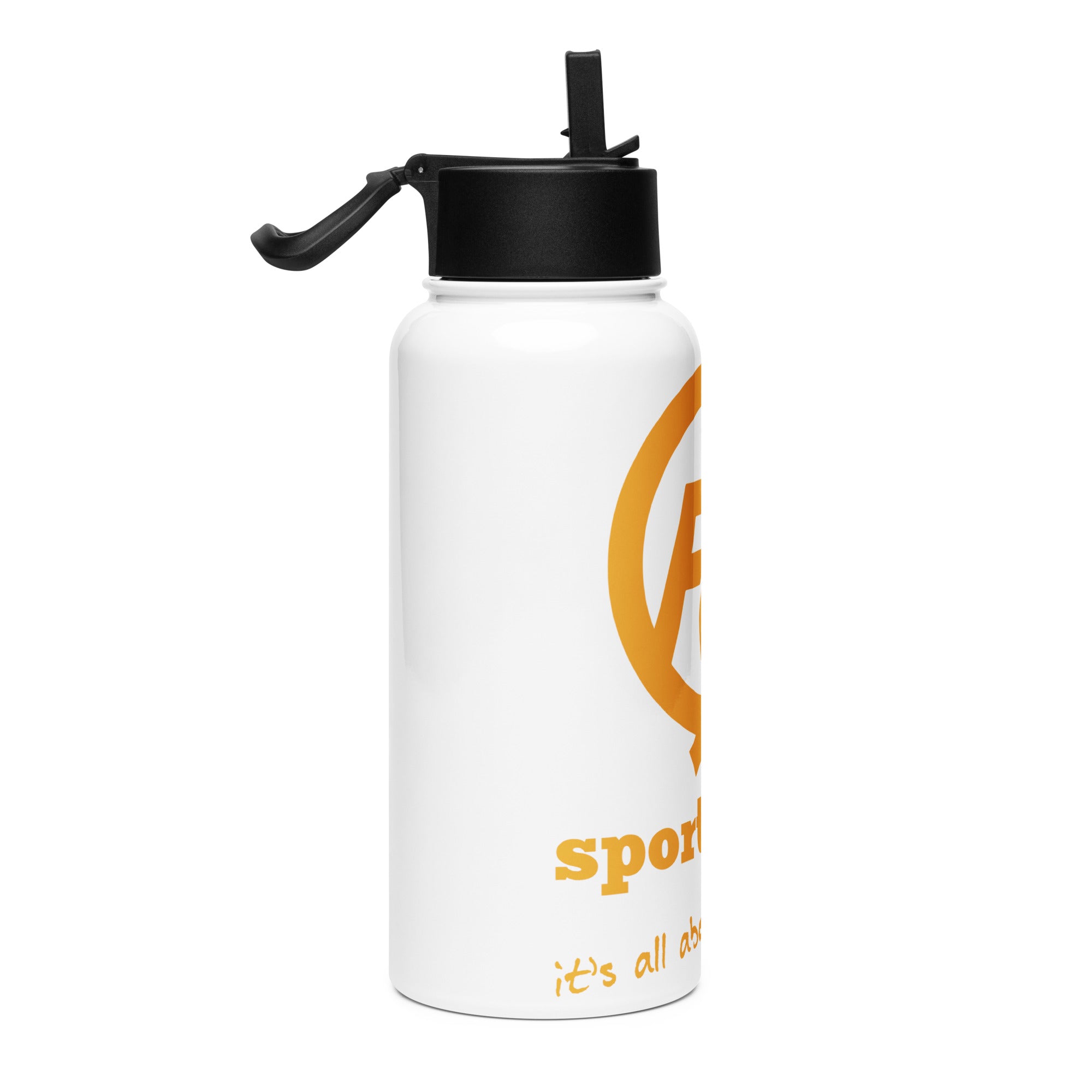 Stainless Steel Water Bottle with a Straw Lid-FAQ Sportswear