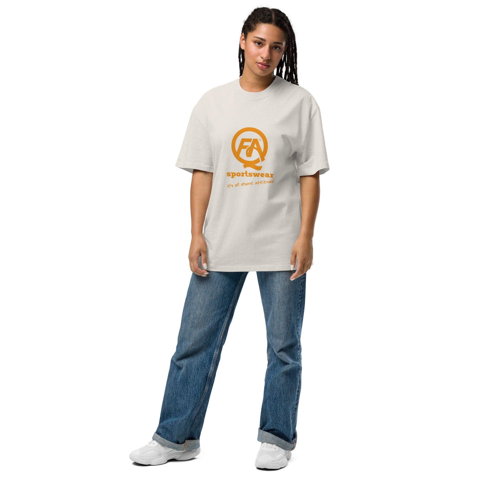 Oversized Faded T-Shirt-FAQ Sportswear