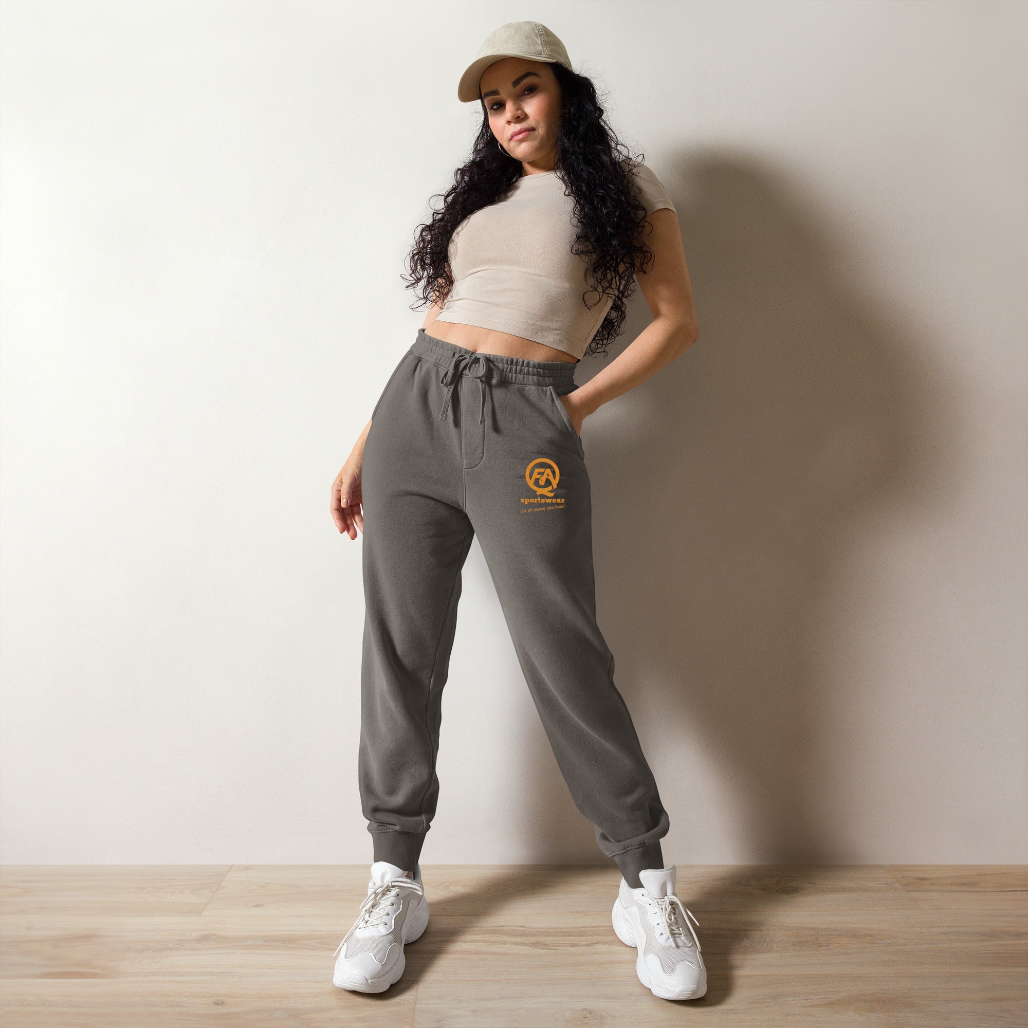 Pigment-Dyed Sweatpants-FAQ Sportswear