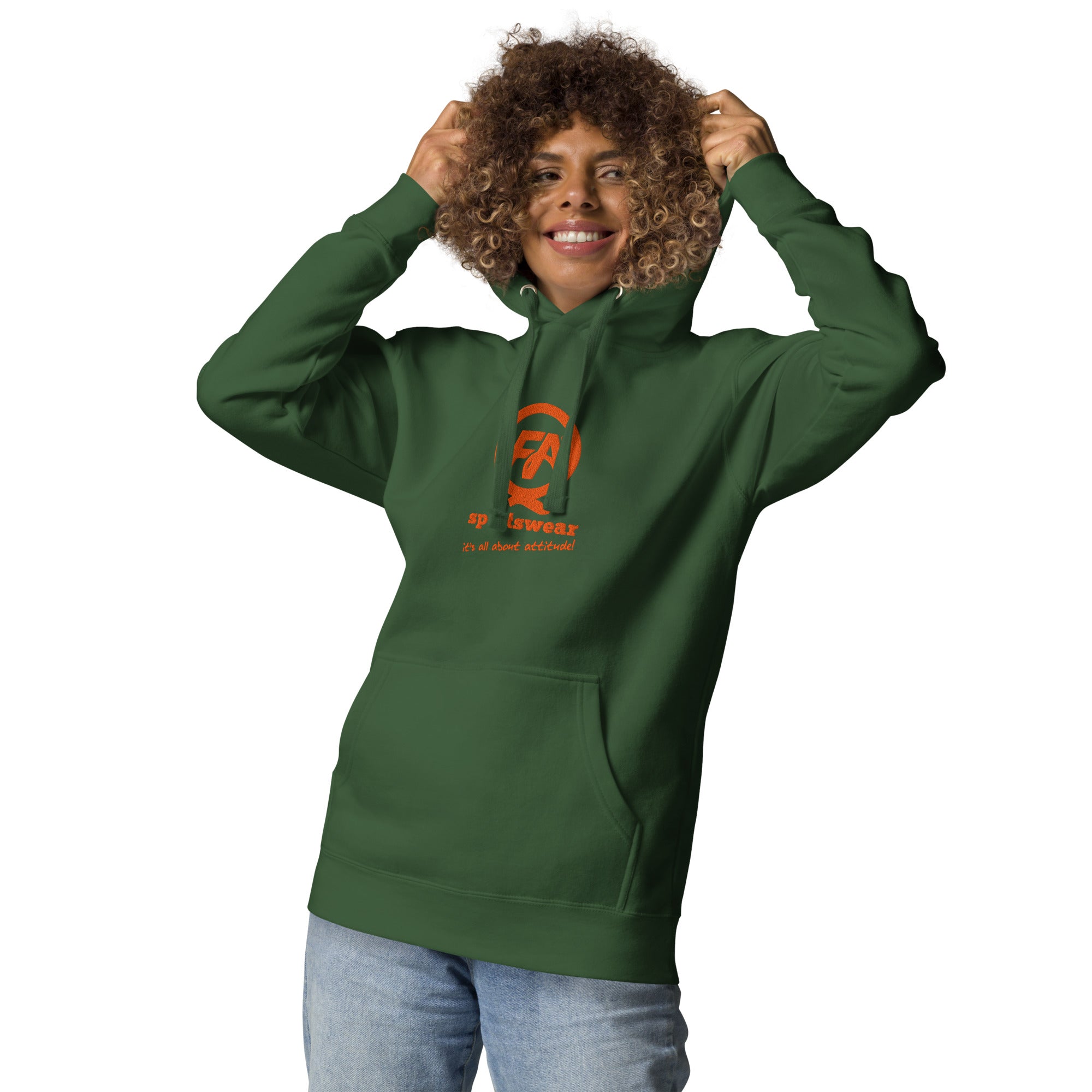 Hoodie, Center Logo-FAQ Sportswear