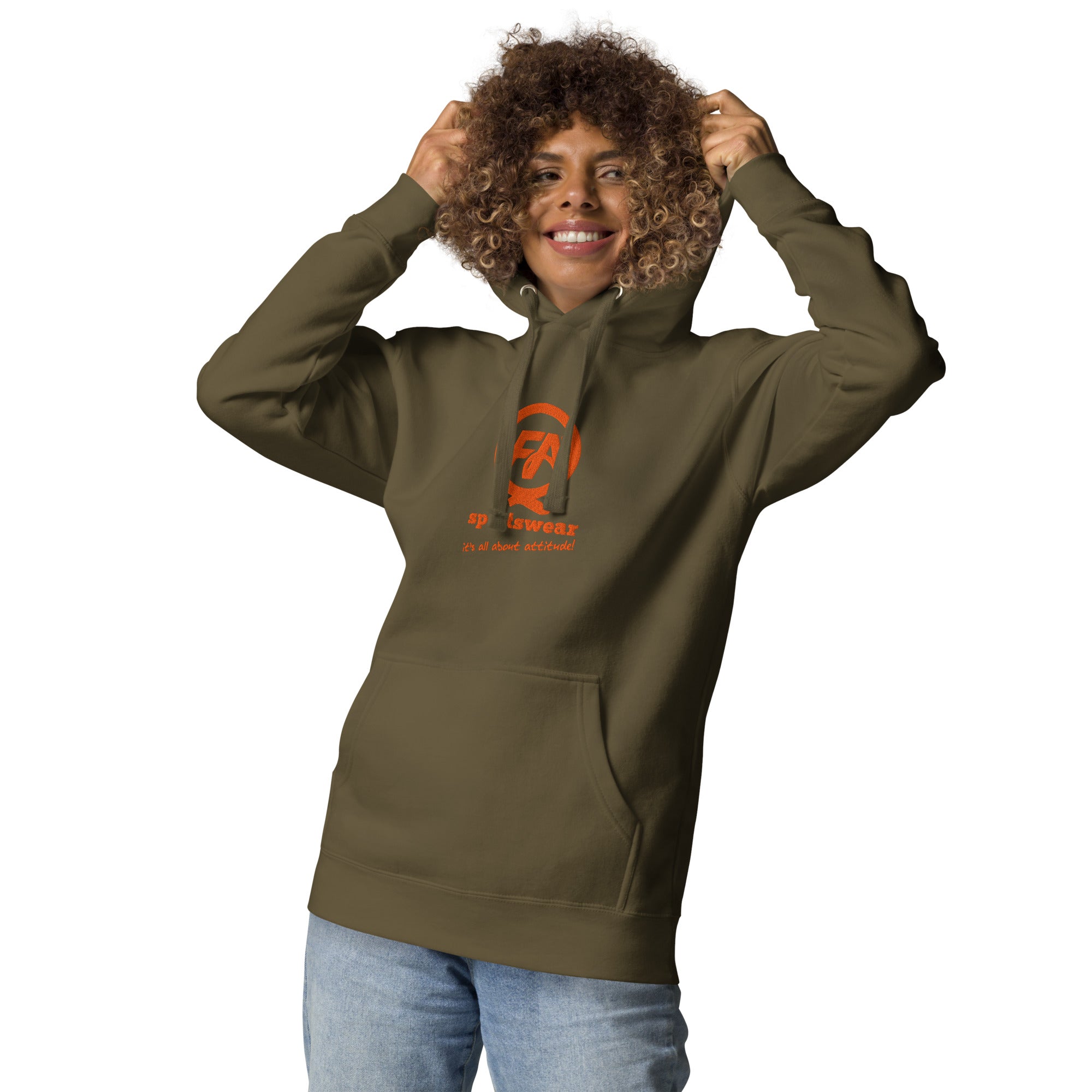 Hoodie, Center Logo-FAQ Sportswear