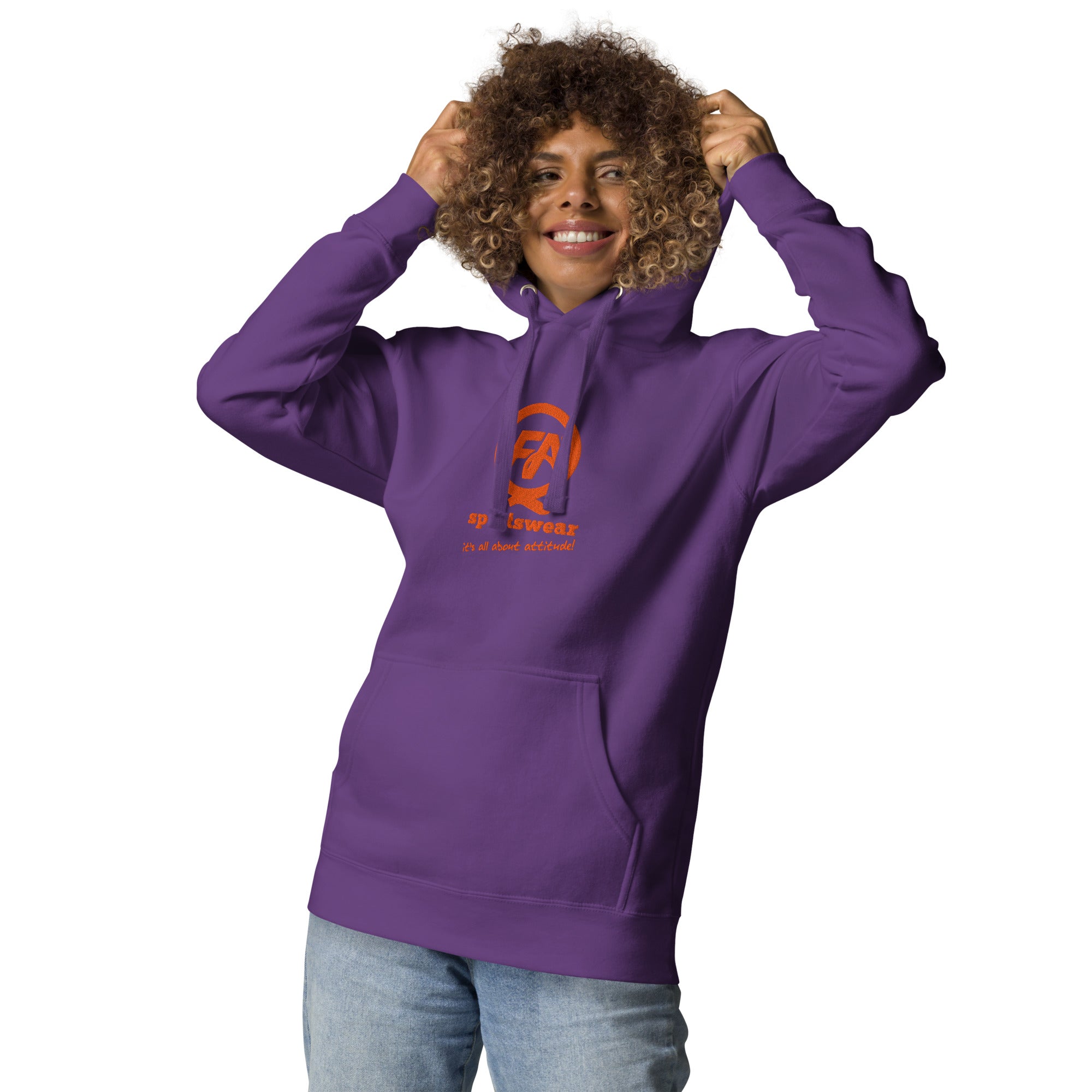 Hoodie, Center Logo-FAQ Sportswear